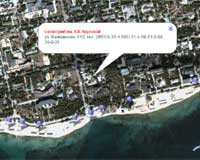 Спутниковая интерактиваня карта города Евпатория